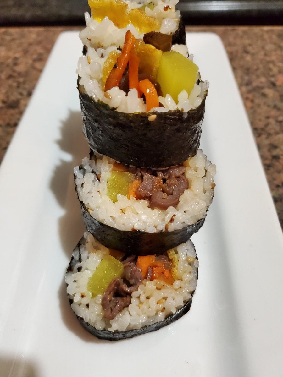 Korean Sushi Rolls Kimbap 김밥